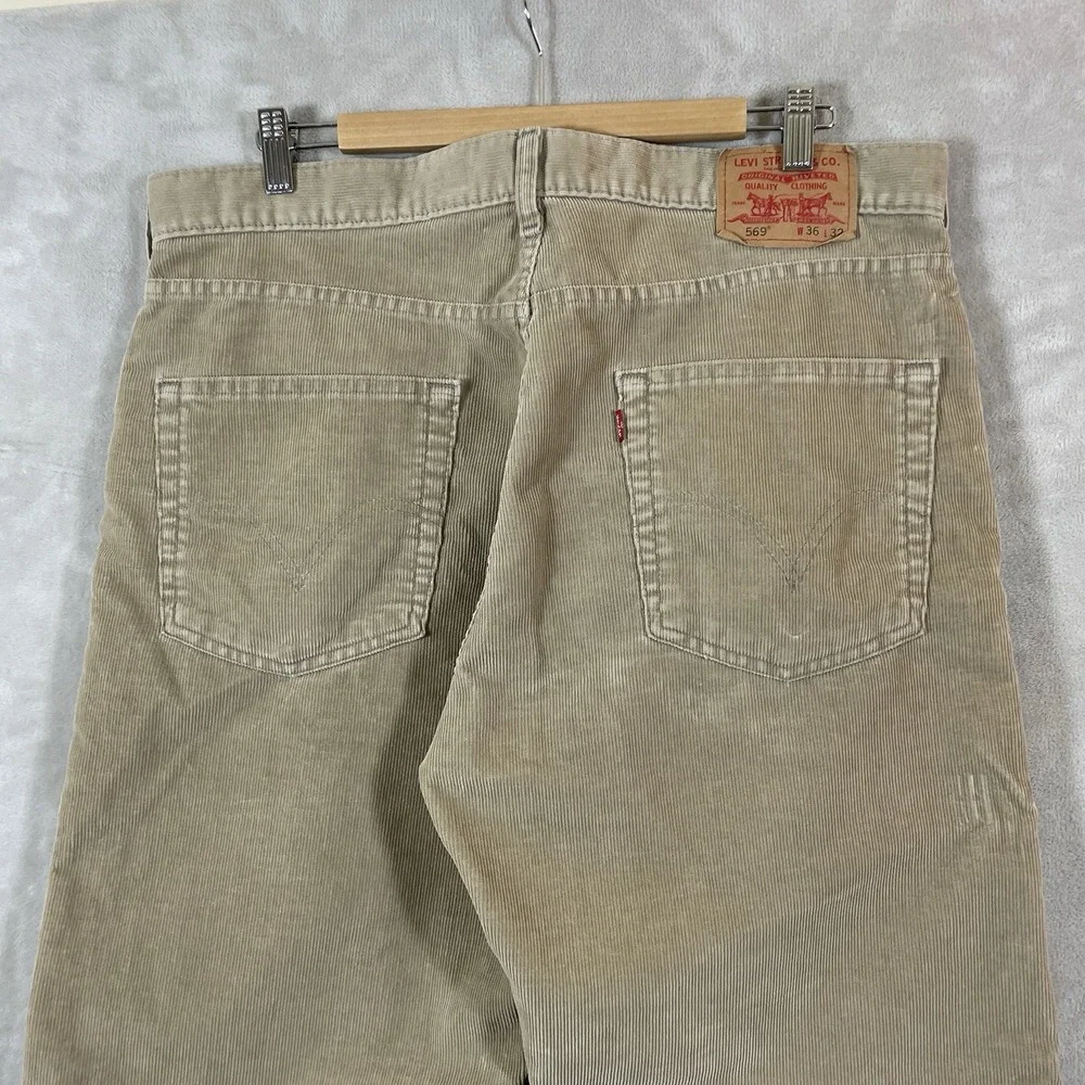 VTG Levis 569 Corduroy Pants Mens 36x32 Baggy Y2K Skater 2000s Loose Straight